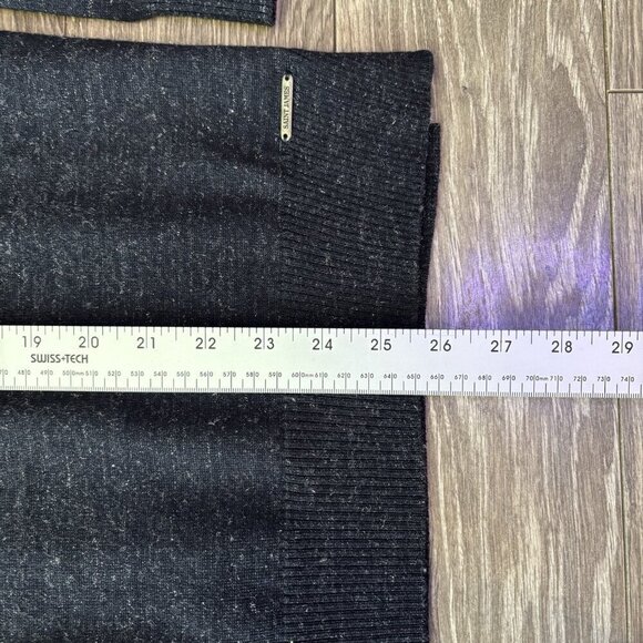 Saint James Mademoiselle Sweater Womens L 96% Wool Black Silver Pullover France - Picture 6 of 16